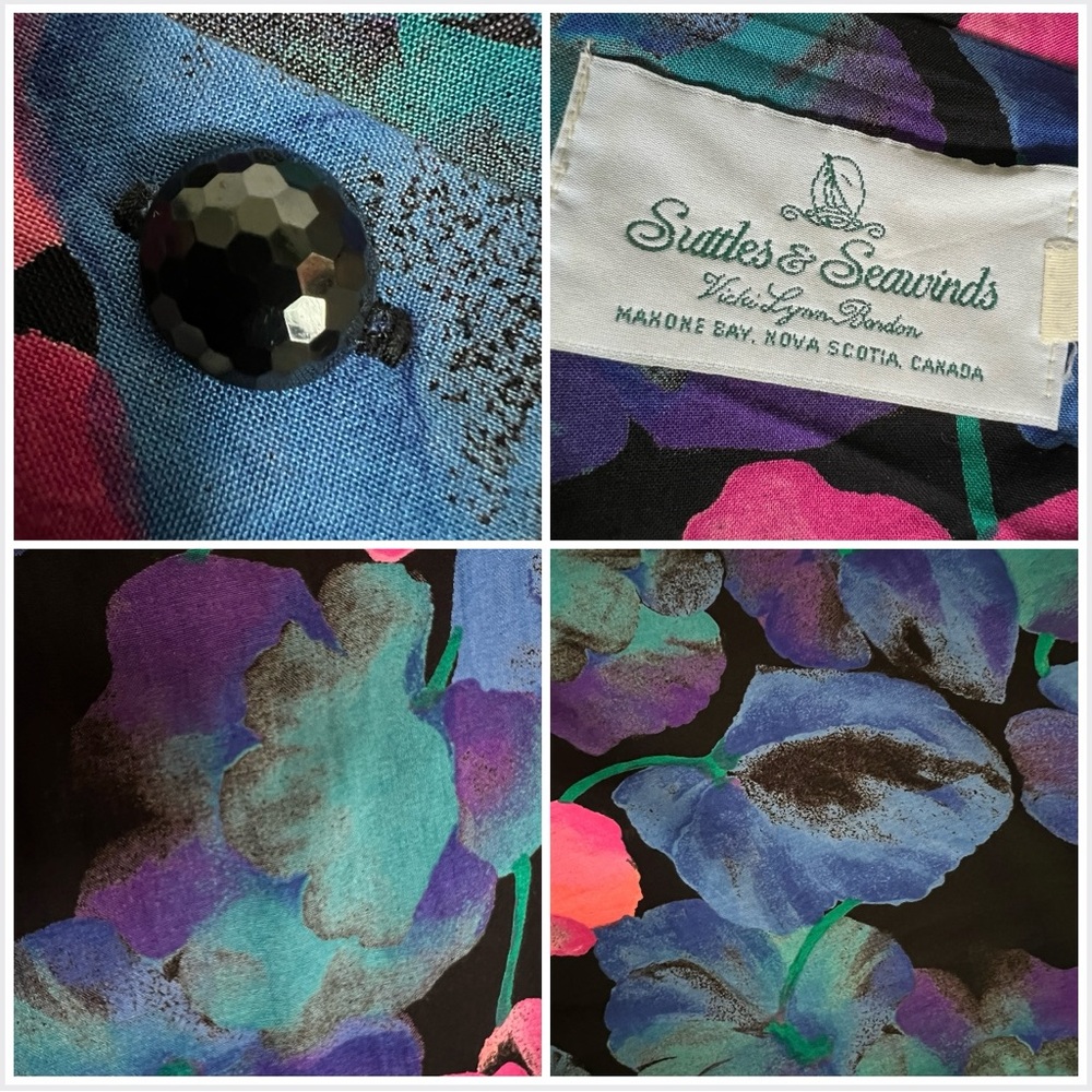 🇨🇦 Vintage Floral Long Jacket Oversized Artistic Statement Duster • Pink Mauve - Picture 5 of 15